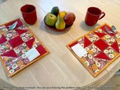 Picnic Pockets Placemats Downloadable Pattern 10 Picnic Pockets Placemats Downloadable Pattern -Qbpn 592 picnic4 tulip square quilt patterns 600x450 1