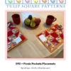 Picnic Pockets Placemats Downloadable Pattern -Qbpn 592picnic pockets quilted placemat pattern 600x780 1