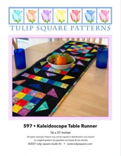 Kaleidoscope Table Runner Downloadable Pattern