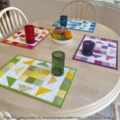 Kaleidoscope Placemats Set Downloadable Pattern 17 Kaleidoscope Placemats Set Downloadable Pattern -Qbpn 598 AAkaleidoscope mats 04 tulip square quilt patterns