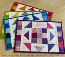 Kaleidoscope Placemats Set Downloadable Pattern 16 Kaleidoscope Placemats Set Downloadable Pattern -Qbpn 598 kaleidoscope mats 01 tulip square quilt patterns 600x529 1