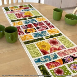 Picture Windows Table Runner Downloadable Pattern -Qbpn 599 AApicture window runner 16 tulip square quilt patterns