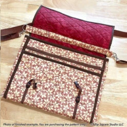 Messenger Bag Downloadable Pattern -Qbpn 604 messenger bag 05 tulip square quilt patterns