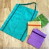 Reusable Shoppers Downloadable Pattern -Qbpn 608 shopping bags 01 tulip square quilt patterns