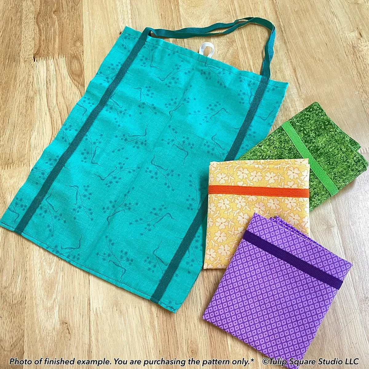 Reusable Shoppers Downloadable Pattern 3 Reusable Shoppers Downloadable Pattern