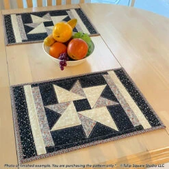 Spinning Star Placemats Downloadable Pattern 10 Spinning Star Placemats Downloadable Pattern -Qbpn 616 spinning 16