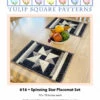 Spinning Star Placemats Downloadable Pattern