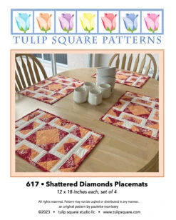 Shattered Diamonds Placemats Downloadable Pattern