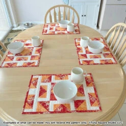 Shattered Diamonds Placemats Downloadable Pattern -Qbpn 617 shattered placemats 12