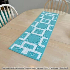Shattered Diamonds Table Runner Downloadable Pattern -Qbpn 618 shattered runner 09 600x600 1