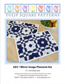 Mirror Image Placemats Set Downloadable Pattern