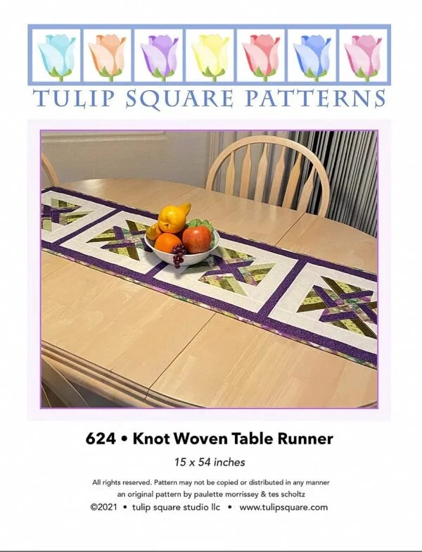 Knot Woven Table Runner Downloadable Pattern 3 Knot Woven Table Runner Downloadable Pattern