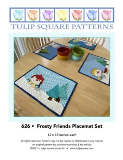 Frosty Friends Placemats Set Downloadable Pattern
