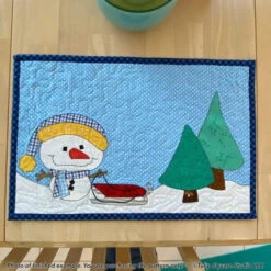 Frosty Friends Placemats Set Downloadable Pattern -Qbpn 626 snowmen 10 600x600 1