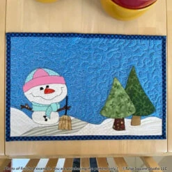 Frosty Friends Placemats Set Downloadable Pattern -Qbpn 626 snowmen 12 600x600 1