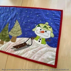 Frosty Friends Table Runner Downloadable Pattern -Qbpn 627 snowman 14 600x600 1