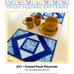 Framed Floral Placemats Downloadable Pattern