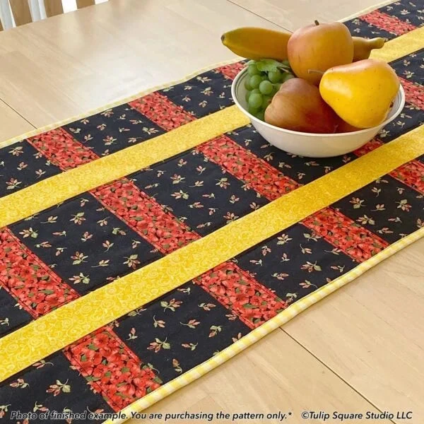 Fleur La File Table Runner Downloadable Pattern 8 Fleur La File Table Runner Downloadable Pattern - Image 6