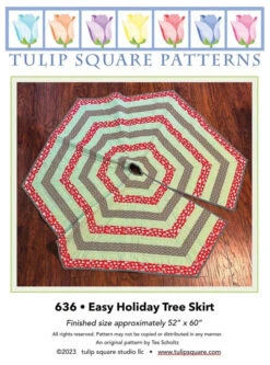 Easy Holiday Tree Skirt Downloadable Pattern