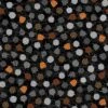Black Tossed Mini Pumpkins Fabric 2 Black Tossed Mini Pumpkins Fabric -Qbpn 6397S 93