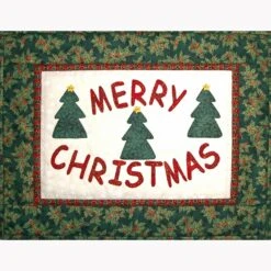 Merry Christmas And Trees Downloadable Pattern
