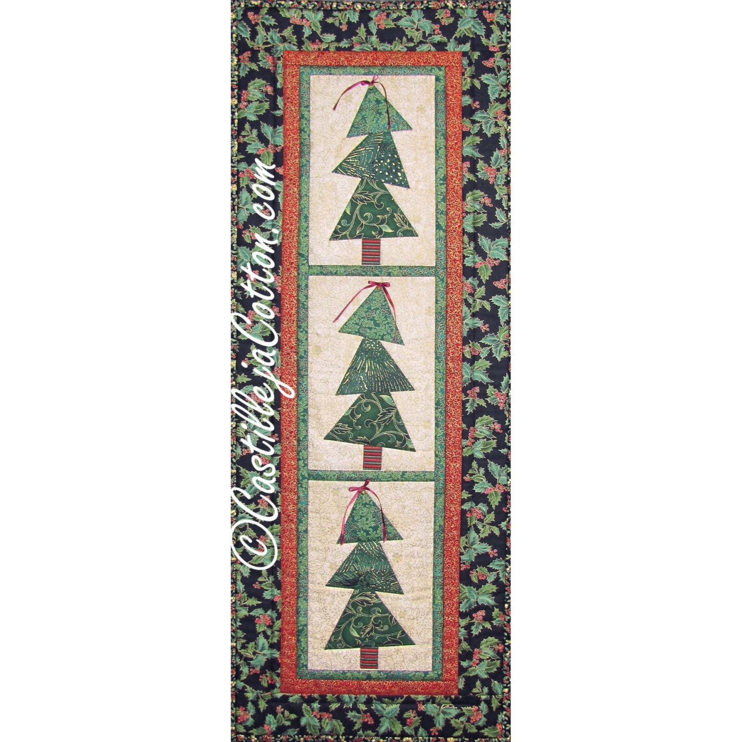 Tipsy Tree Table Runner Downloadable Pattern 3 Tipsy Tree Table Runner Downloadable Pattern