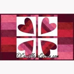 Ribbon Hearts Downloadable Pattern