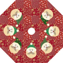 Santa Face Tree Skirt Downloadable Pattern