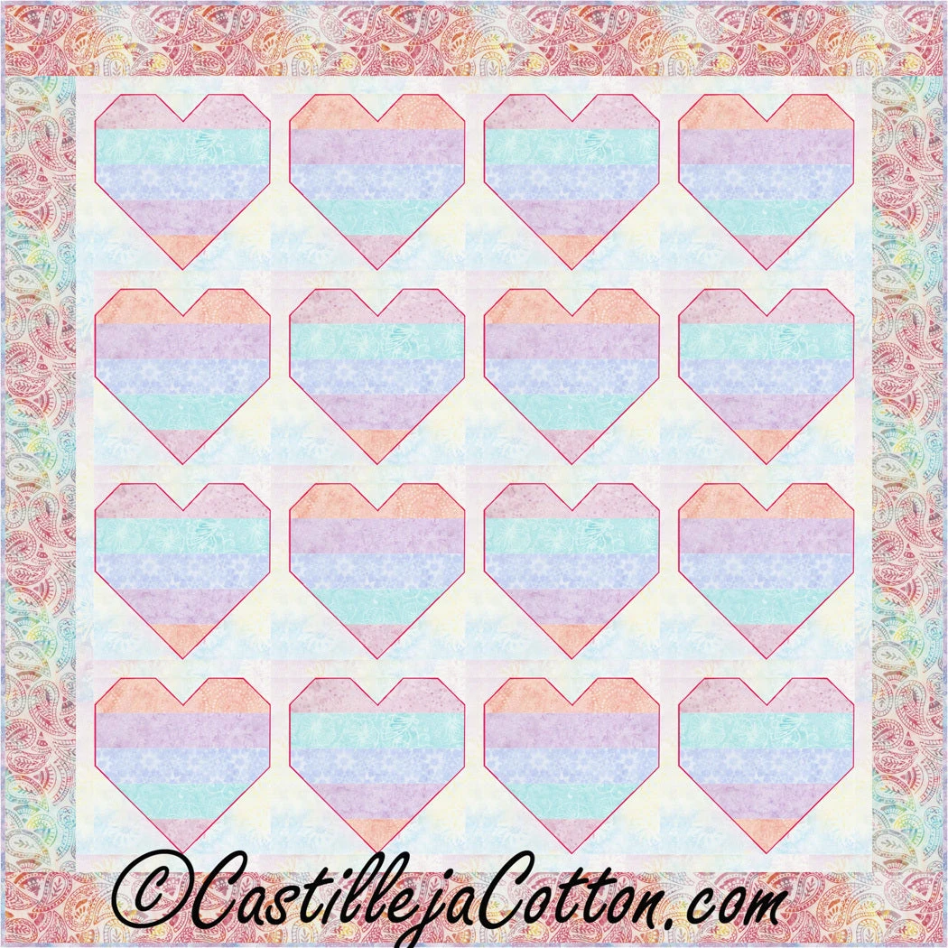 Pieced Hearts Downloadable Pattern 3 Pieced Hearts Downloadable Pattern