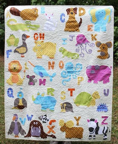 ABC Animals Applique Quilt Pattern 3 ABC Animals Applique Quilt Pattern