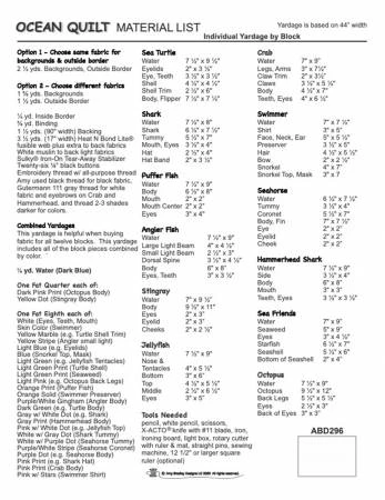 Ocean Quilt Pattern 4 Ocean Quilt Pattern - Image 2