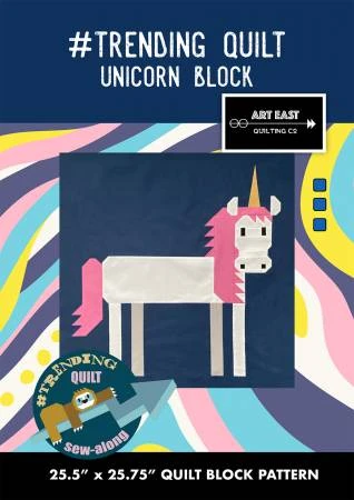 #TRENDING QUILT Block 7 The Unicorn Block 3 #TRENDING QUILT Block 7 The Unicorn Block