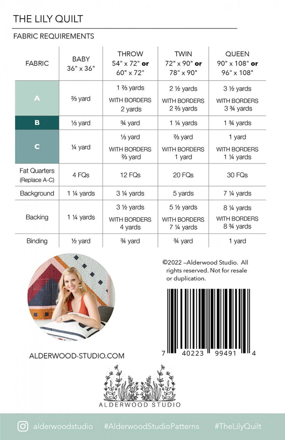 The Lily Quilt Pattern 4 The Lily Quilt Pattern - Image 2