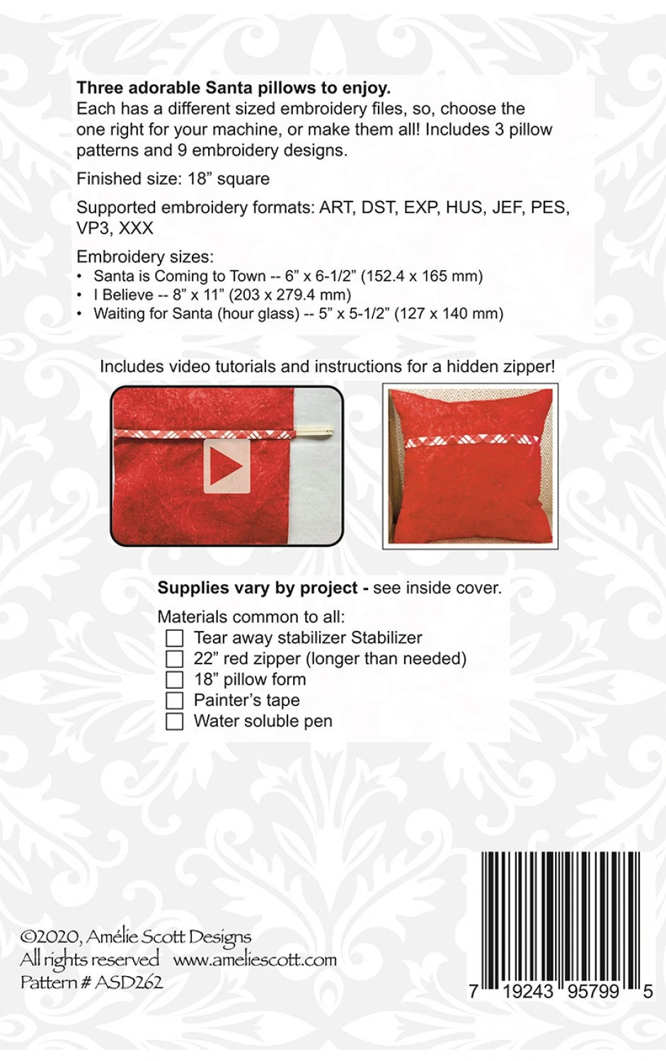 3 Pillows With Santa 4 3 Pillows With Santa - Image 2