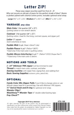 Letter Zip 5 Letter Zip -Qbpn ATK 196 1