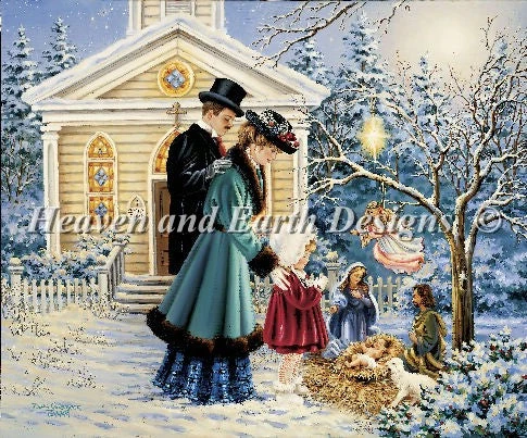 A Christmas Prayer Cross Stitch By Dona Gelsinger 4 A Christmas Prayer Cross Stitch By Dona Gelsinger - Image 2