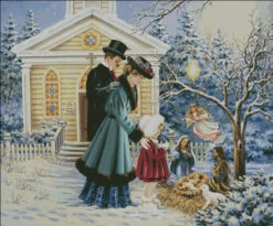 A Christmas Prayer Cross Stitch By Dona Gelsinger