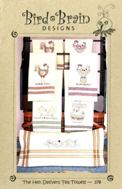 The Hen Delivers Tea Towels Pattern