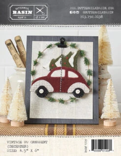 Vintage December VW Ornament