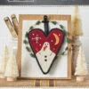 Snowman On Heart Ornament -Qbpn BMB1789