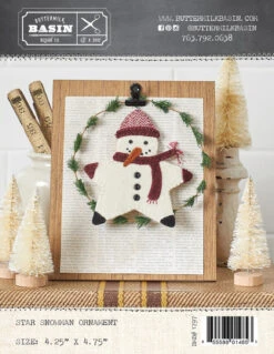 Star Snowman Ornament