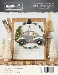 Vintage January VW Ornament