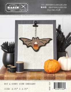 Bat & Candy Corn Ornament
