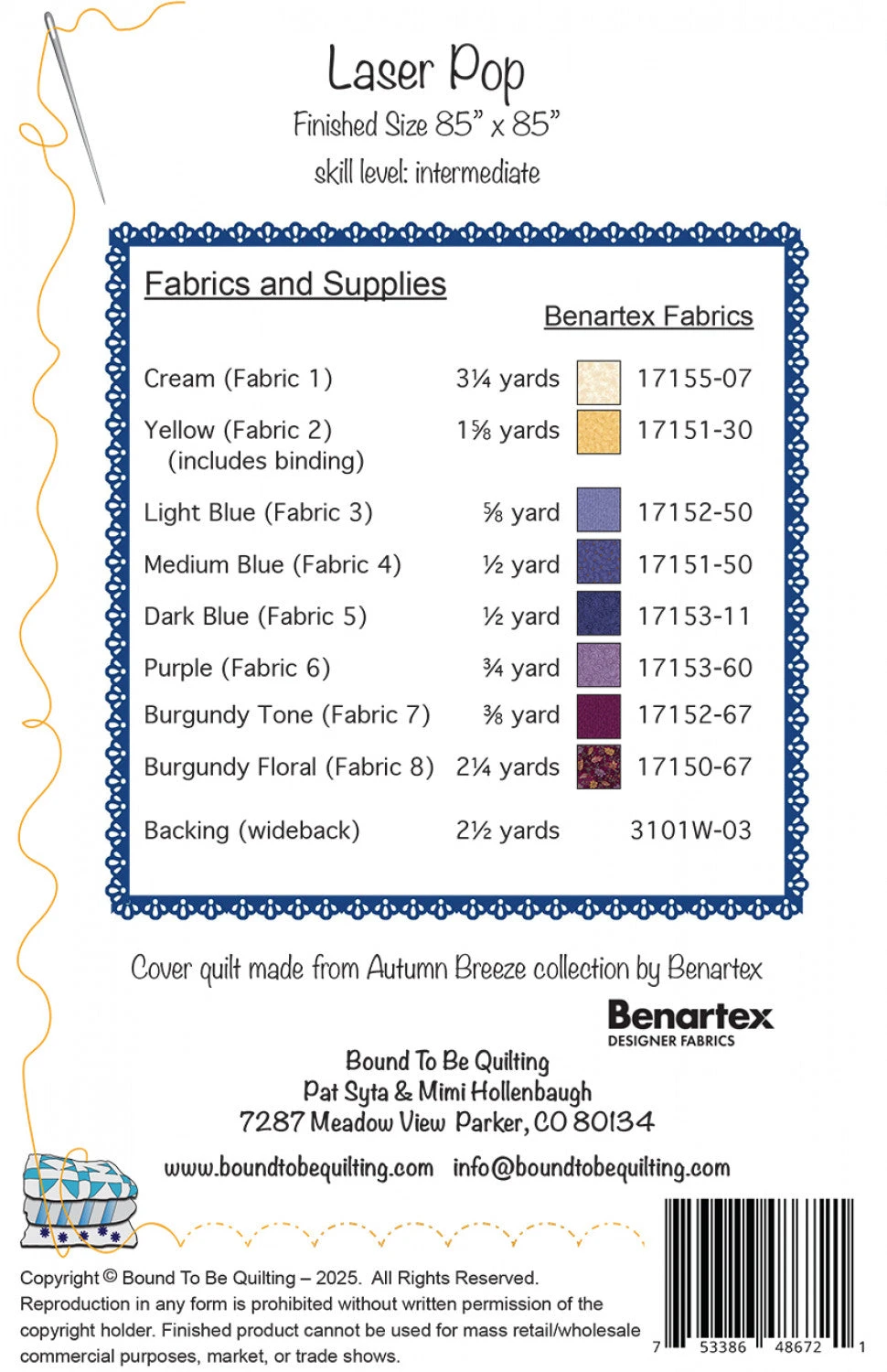 Laser Pop Quilt Pattern 4 Laser Pop Quilt Pattern - Image 2