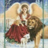 Beginner Angel Lion And Lamb Cross Stitch By Dona Gelsinger