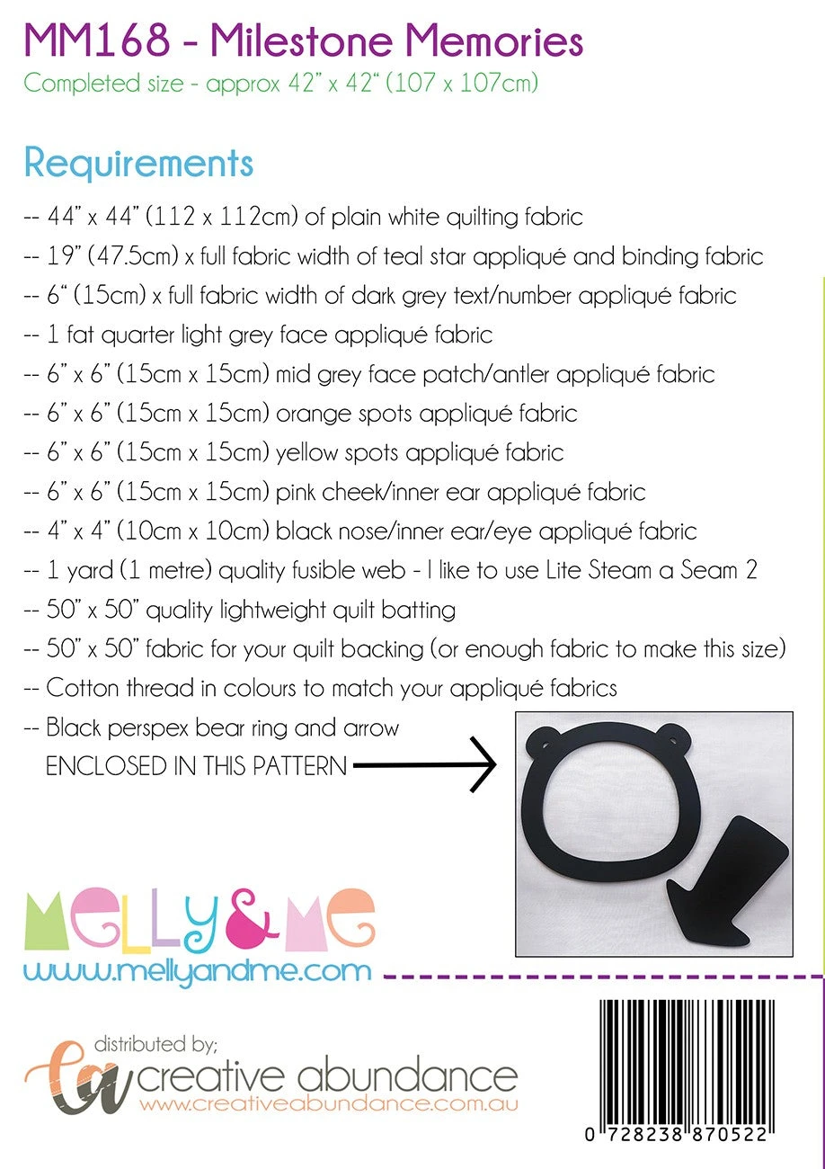 Milestone Memories - Includes Perspex Arrow & Bear Ring 4 Milestone Memories - Includes Perspex Arrow & Bear Ring - Image 2