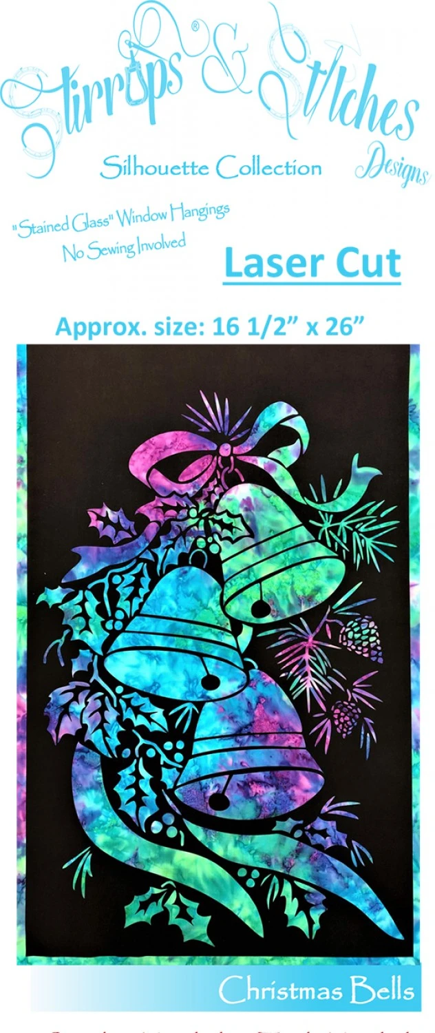Christmas Bells Laser Cut Silhouette 3 Christmas Bells Laser Cut Silhouette