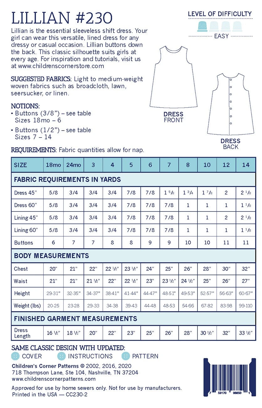Lillian 18mo-14 Pattern 4 Lillian 18mo-14 Pattern - Image 2