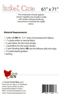 Basket Case Quilt Pattern 15 Basket Case Quilt Pattern -Qbpn CCS116 1