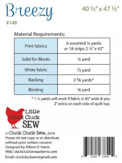 Breezy Quilt Pattern -Qbpn CCS148 1